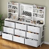Best Dressers with Mirrors for Bedroom Vanity Setups