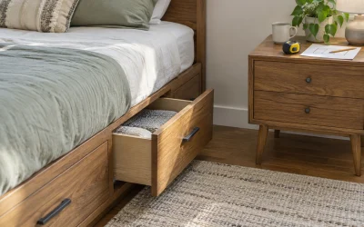 Check Bed Frame Drawer Clearance Beside Nightstands