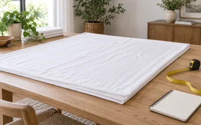 Compare Bedding Dimensions Before and After Washing