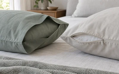 Compare Envelope and Zipper Pillowcase Closures