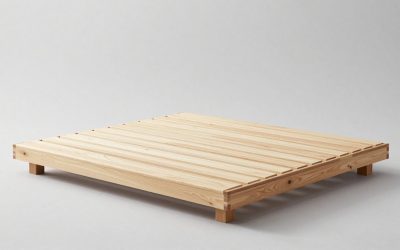 Wood Platform Bed Frame With No Headboard: Wood Types, Slats and Room Fit